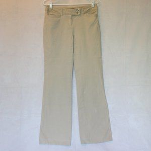 WHBM Cream Colored Trouser Jeans Modern Boot Cut
